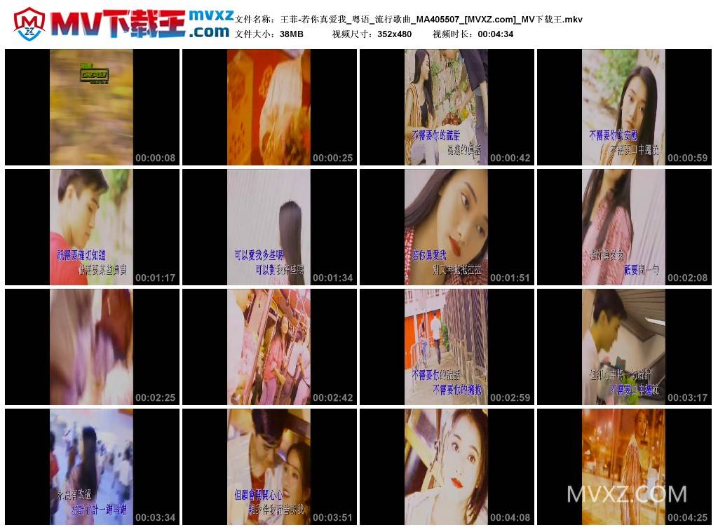 王菲-若你真爱我_粤语_流行歌曲_MA405507